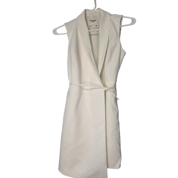 Abercrombie elegant White Sleeveless Dress - Picture 1 of 5